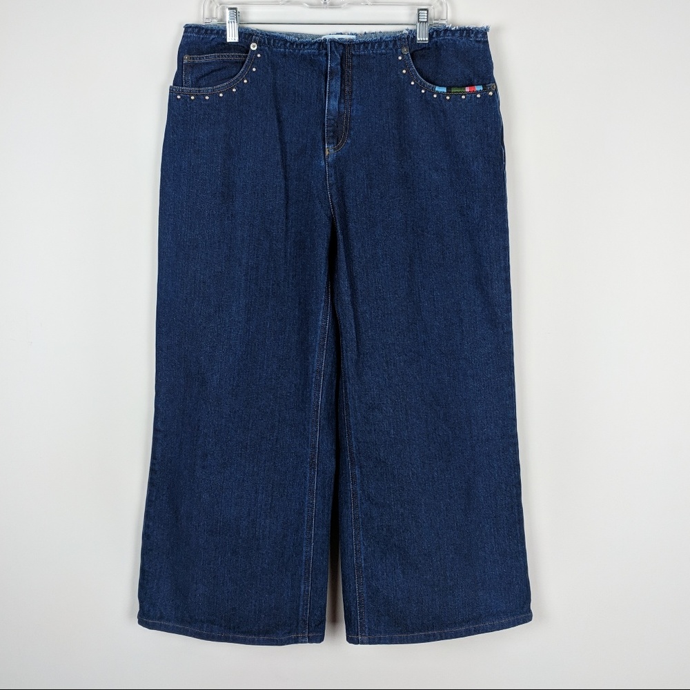 Sonia Rykiel Designer Wide Leg Crop Jean $480